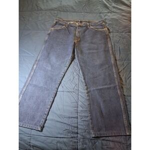 Rustler Jeans Mens 38x29 Blue Denim Straight Fit 100% Cotton Classic Pants‎